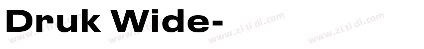 Druk Wide字体转换